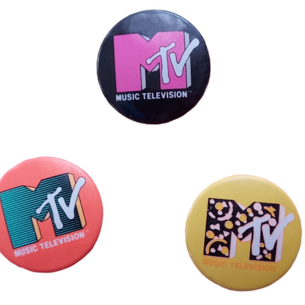 MTV Buttons: Set of Three